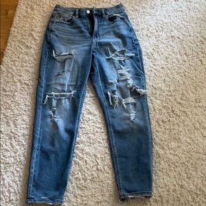 NEVER WONR American Eagle stretch mom jeans
